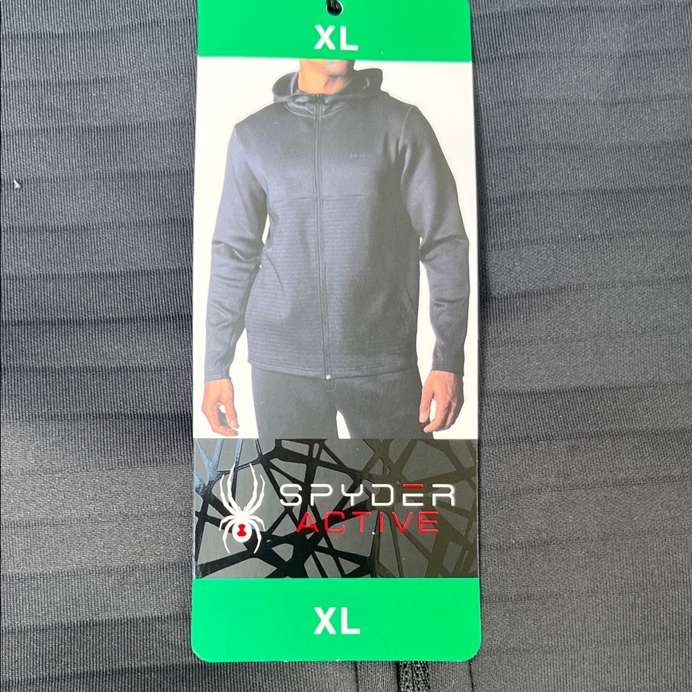 Spyder Active Charcoal Hoodie mens XL NWT